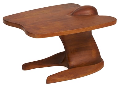 Mid-Century Modern Walnut Side Table, Style of Robert Worth or Wendell Castle