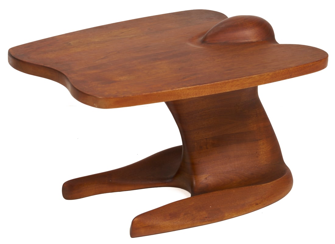 Mid-Century Modern Walnut Side Table, Style of Robert Worth or Wendell Castle (1 of 9)