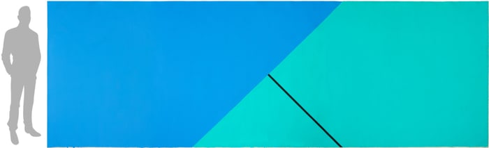 Monumental Olivier Mosset Painting, Too Little Too Late, 1986, ex-Margo Leavin/John Gibson