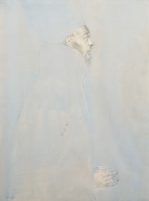 Rafael Coronel mixed media painting, Anomino