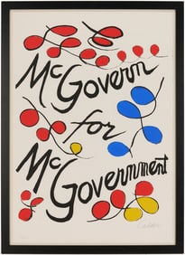 Alexander Calder Signed Lithograph, McGovern for McGovernment