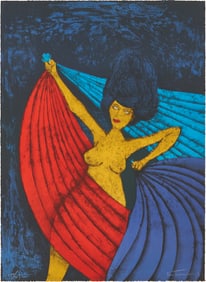 Rufino Tamayo Lithograph, Salome from the Metropolitan Opera Fine Art II Portfolio