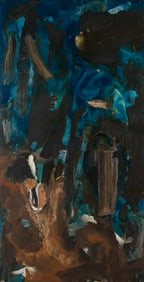 Large Julius Wasserstein Abstract Painting, Homeostasis, 1957