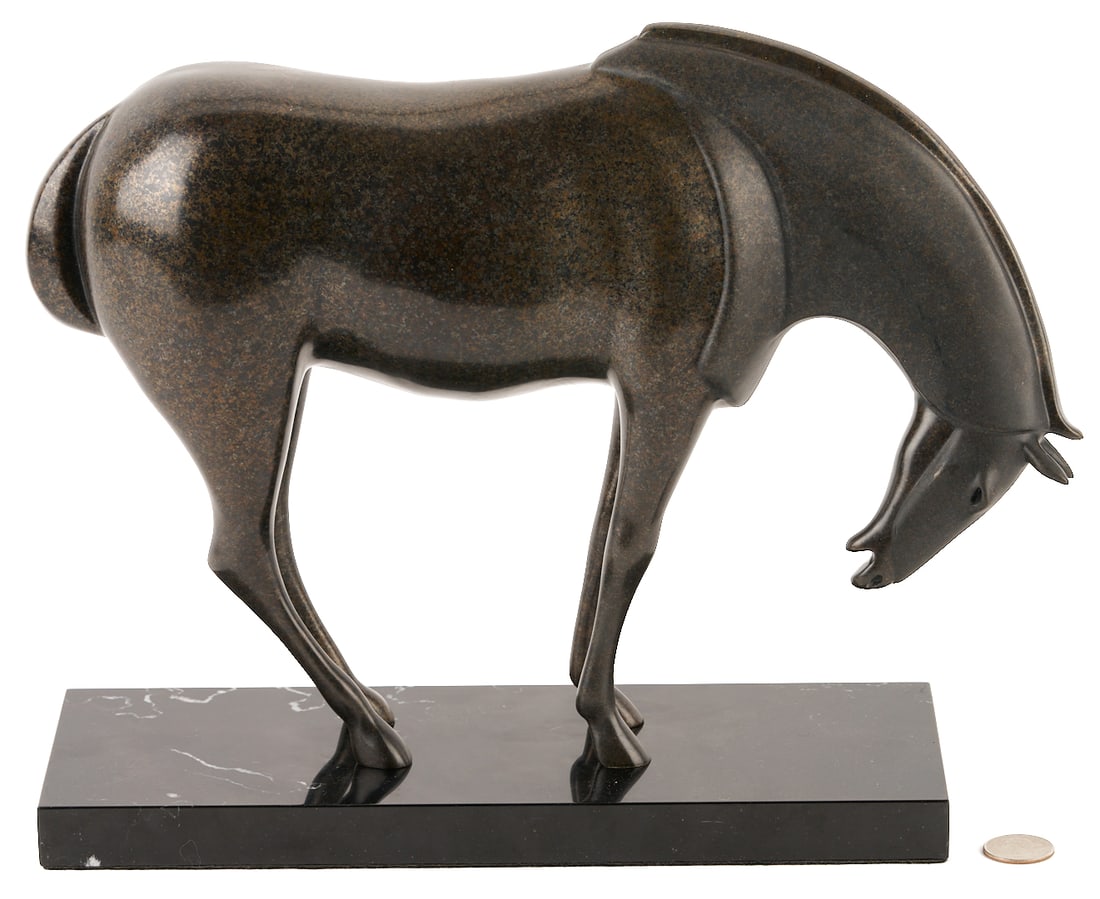 Pr. Loet Vanderveen Armored Horse Bronze Sculptures - 14