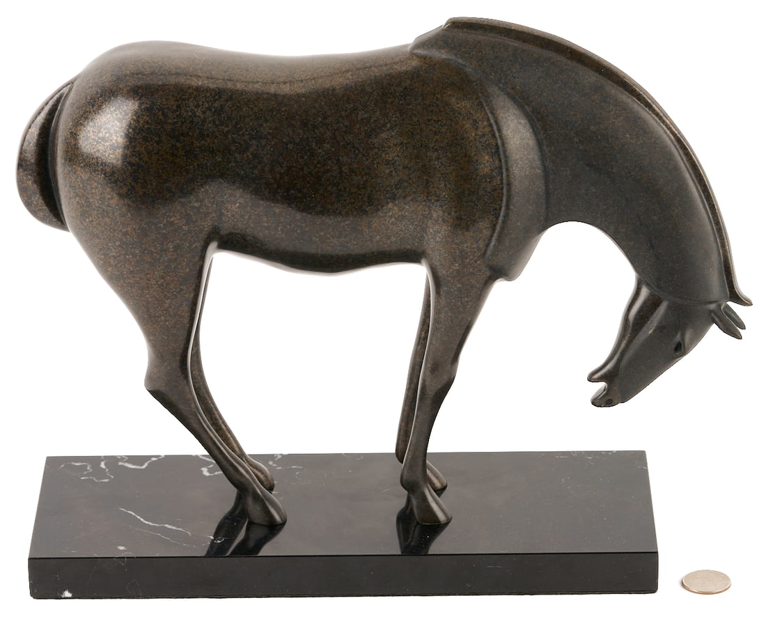 Pr. Loet Vanderveen Armored Horse Bronze Sculptures - 15
