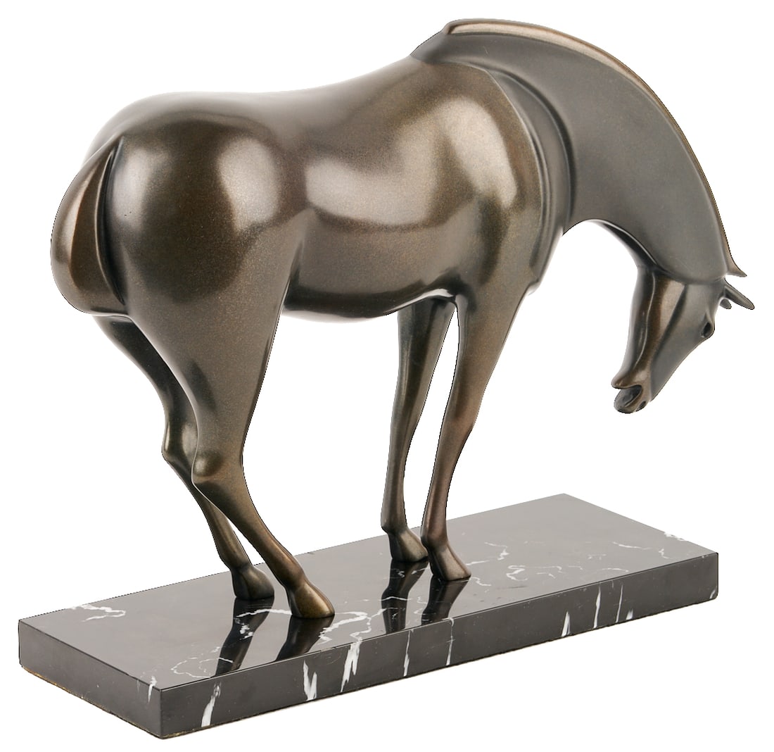 Pr. Loet Vanderveen Armored Horse Bronze Sculptures - 5