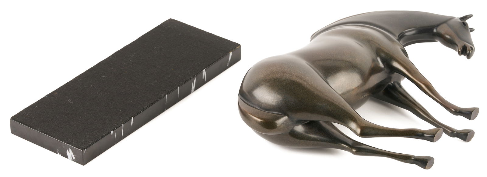 Pr. Loet Vanderveen Armored Horse Bronze Sculptures - 9