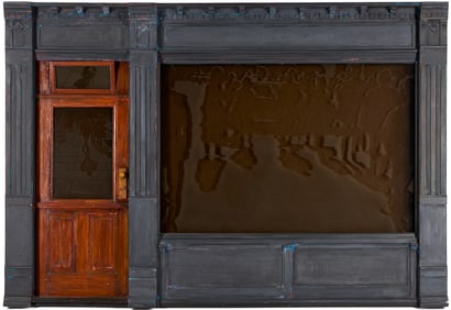 Large Tom Pfannerstill & Mario Muller Sculpture, Storefront w/ Limo