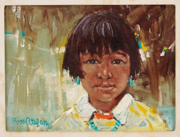 Ross Stefan O/C Portrait, Taos Girl