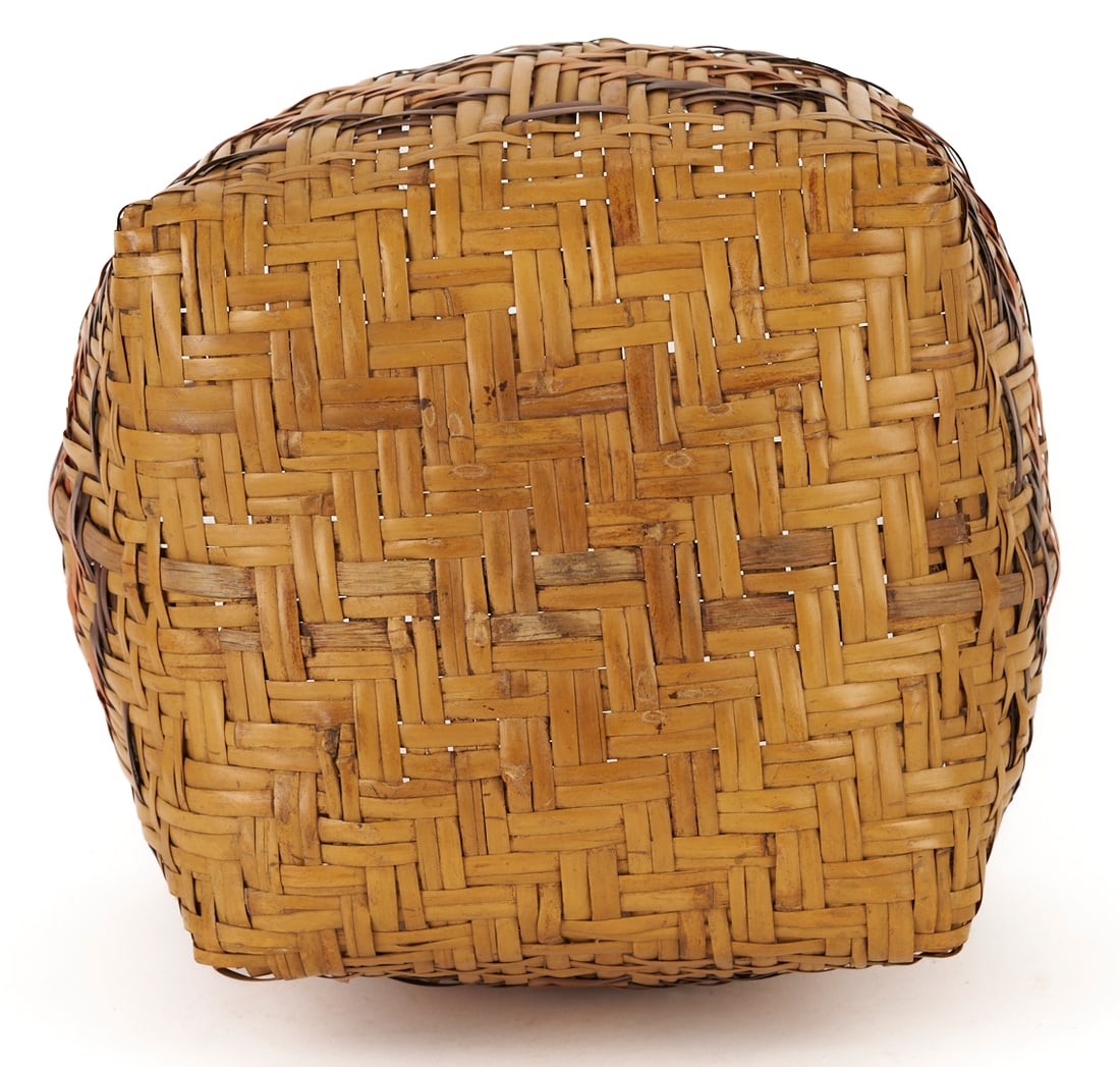 2 Native American Cherokee Rivercane Baskets - 14