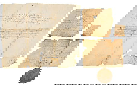 2 Benjamin Cleveland Early NC Docs. Incl. Gov.-Signed, King's Mountain, 1777-80