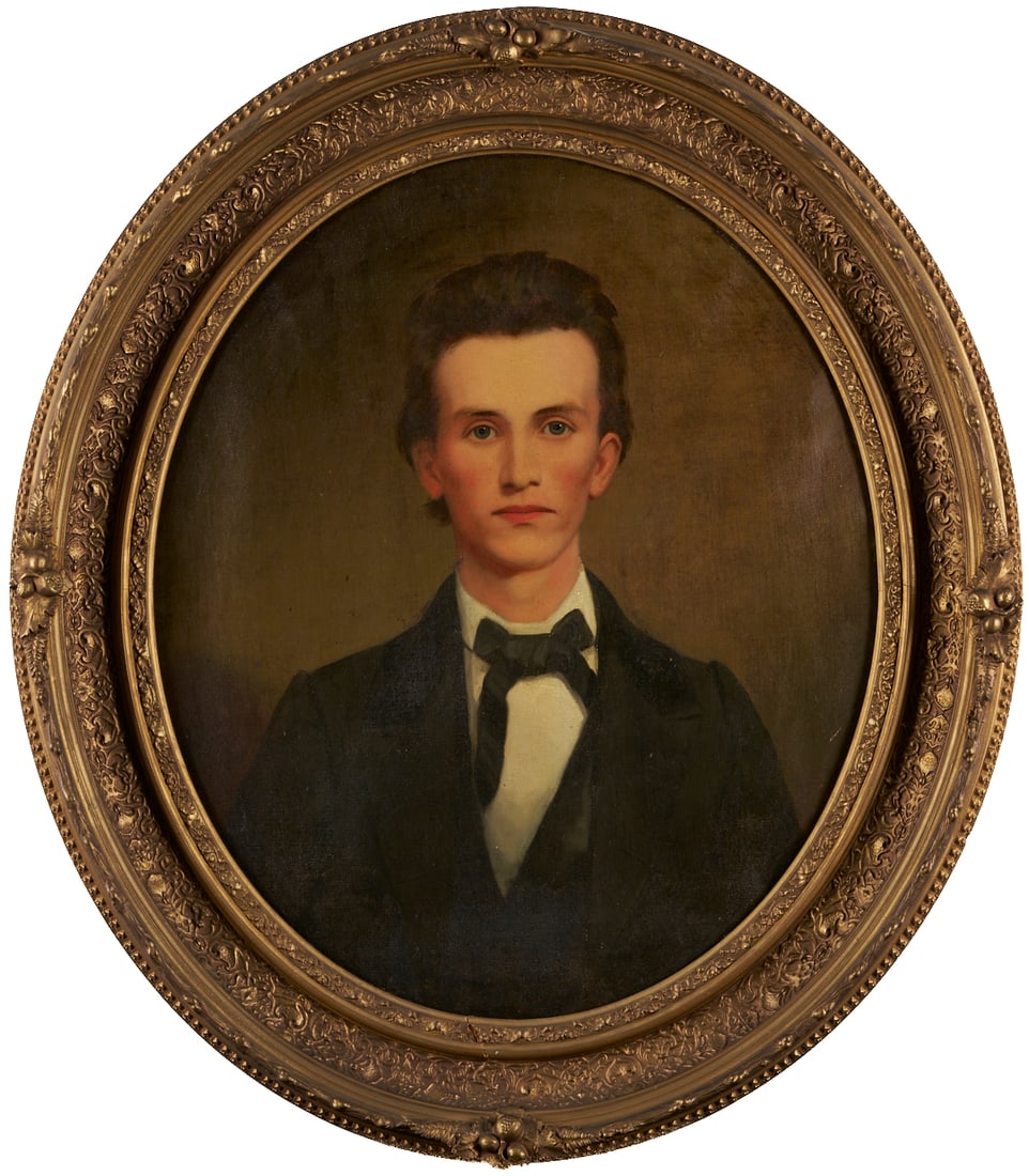 W. Cooper Portrait of CSA Sgt. Major Abram Bostick, KIA (1 of 12)