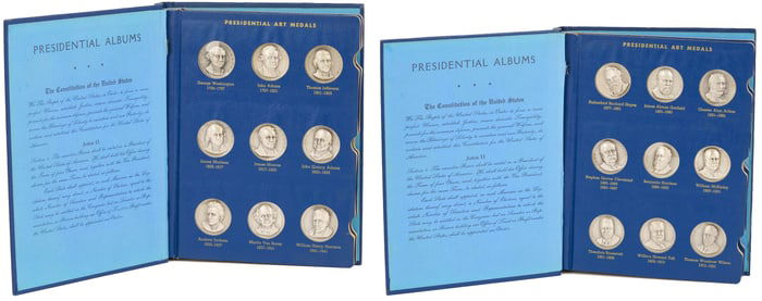 U. S. Presidential Art Silver Medals, Volumes 1 & 2