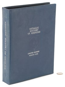 Franklin Mint History of Medicine, 60 Sterling Silver Medals, 53 oz.