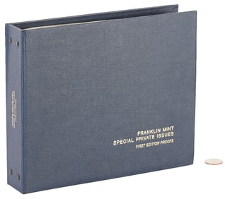 Franklin Mint Natl. Commemorative Society Sterling Silver Proof Rounds, 30 oz. troy