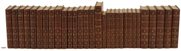 30 Vols. George Eliot 1st Editions; Mill on the Floss, Silas Marner, Deronda, etc.