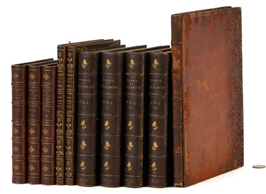 Ten 19th C. 1st Eds: Wordsworth, Cruikshank, Goldsmith, Hunt