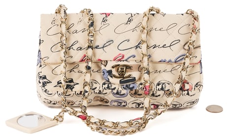 Chanel Nylon Quilted Rue Cambon Camellia Bag