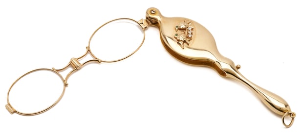 14K Yellow Gold & Gemstone Opera Glasses