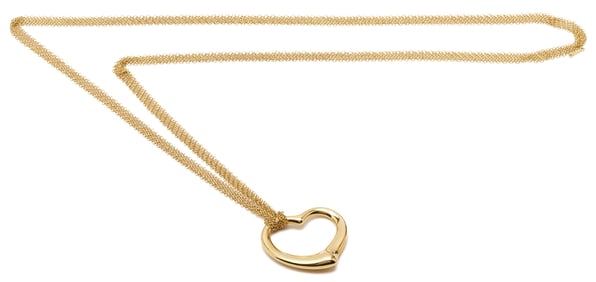 Tiffany & Co. Elsa Peretti 18K Open Heart Necklace