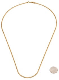 18K Gold Cuban Necklace
