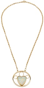 14K Gold & Opal Necklace