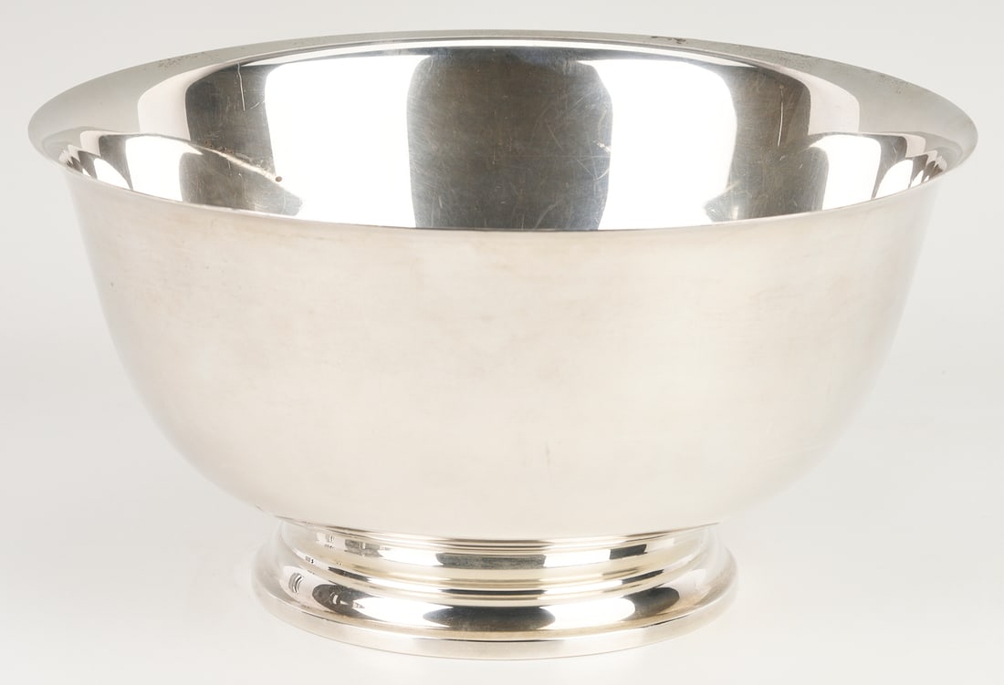 Paul Revere Reproduction Sterling Punch Bowl - 3