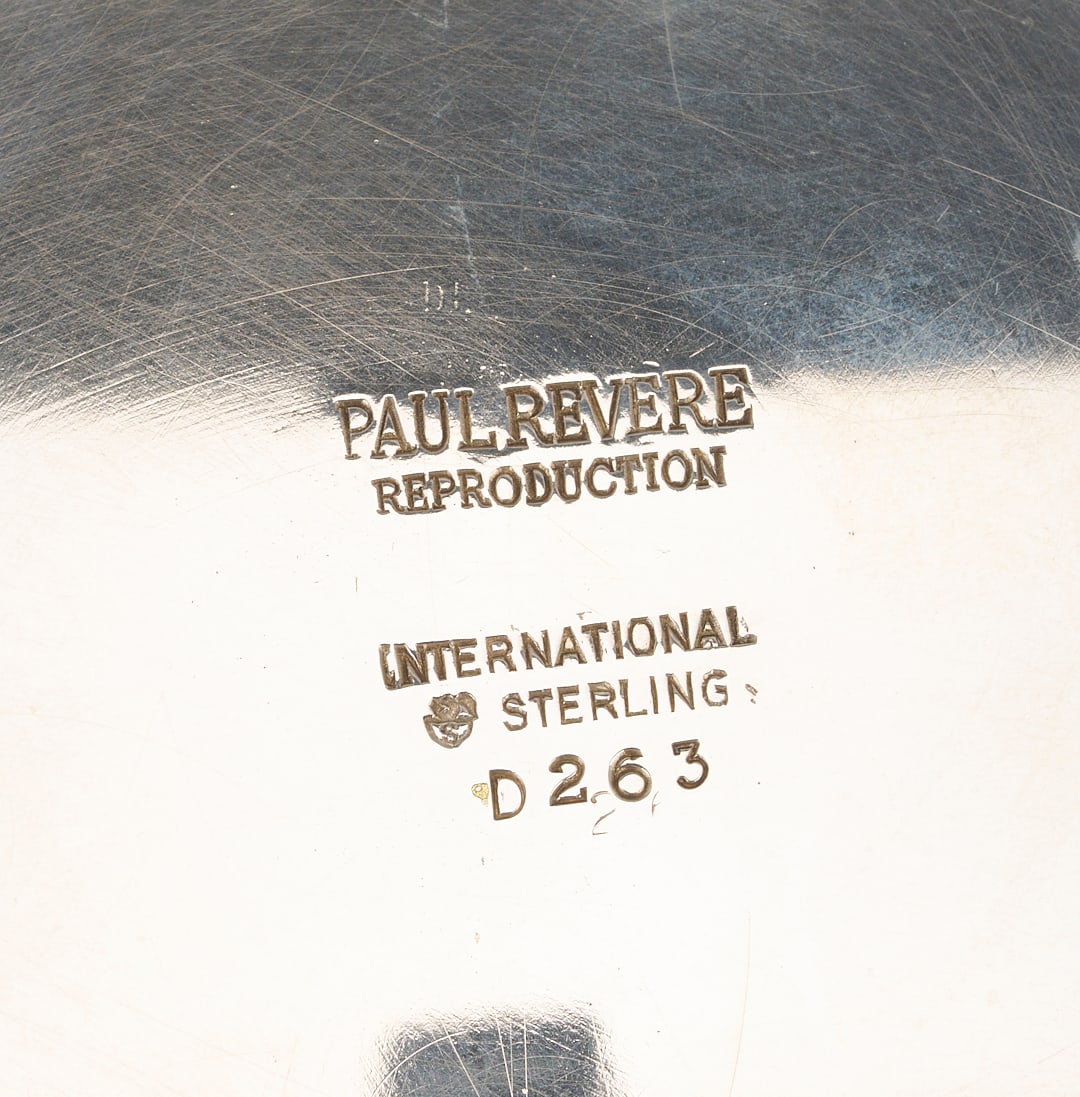 Paul Revere Reproduction Sterling Punch Bowl - 6