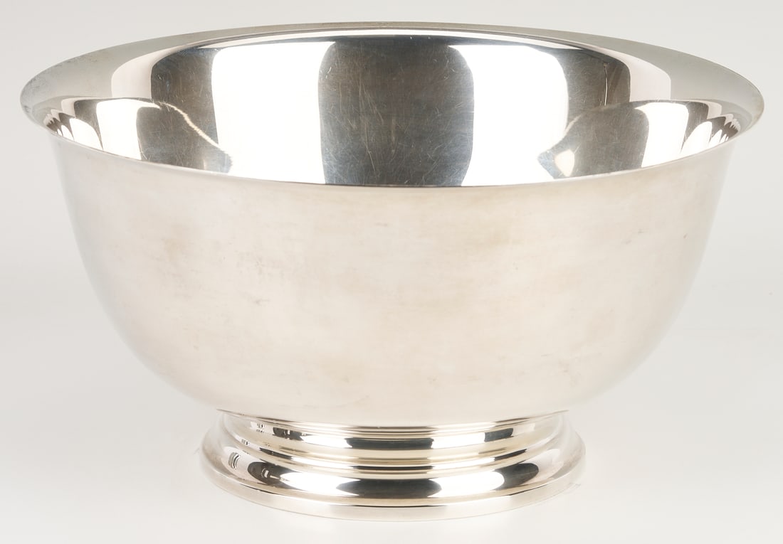 Paul Revere Reproduction Sterling Punch Bowl - 7