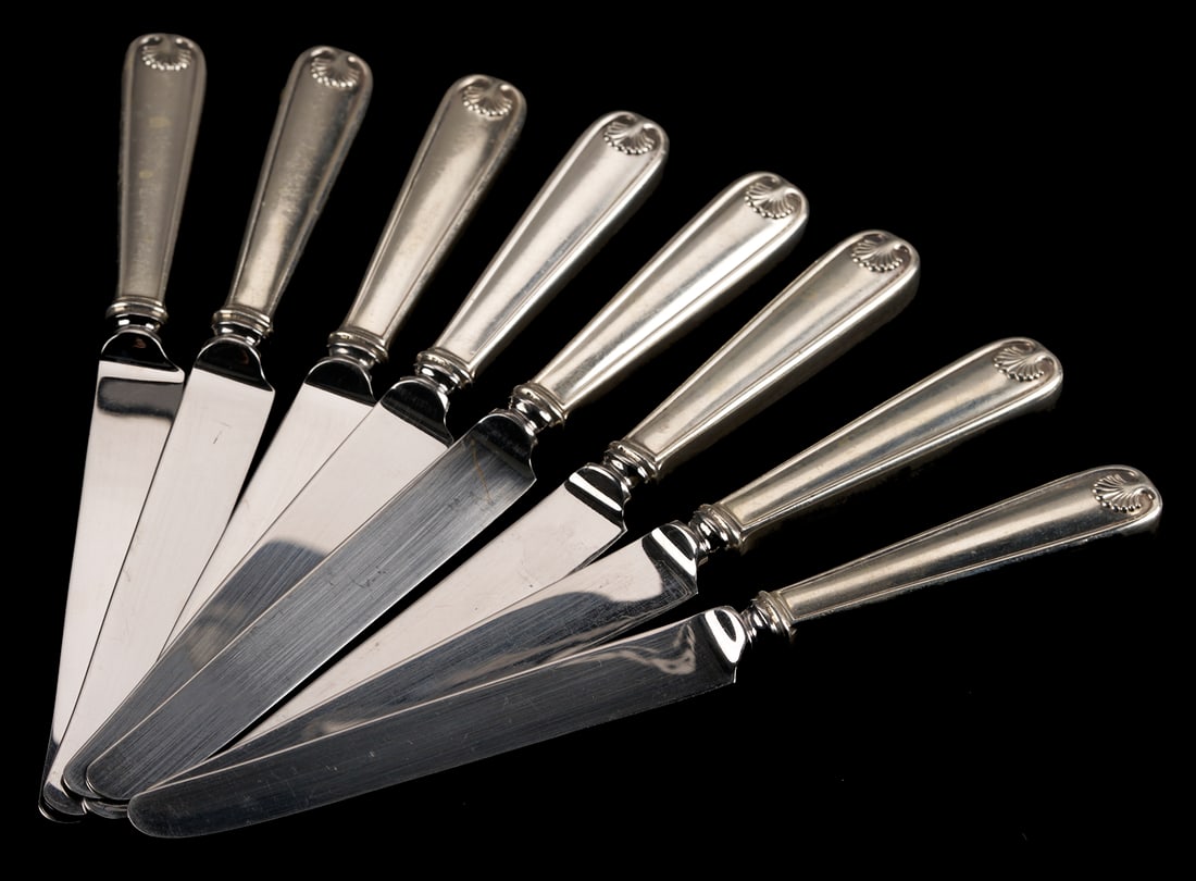 32 pcs Tiffany Sterling Flatware, Palm Pattern - 5