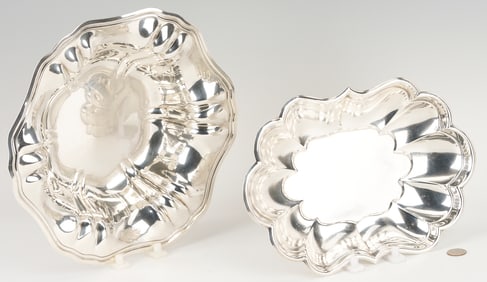 Meriden Sterling Bowl and Reed & Barton Windsor Sterling Dish