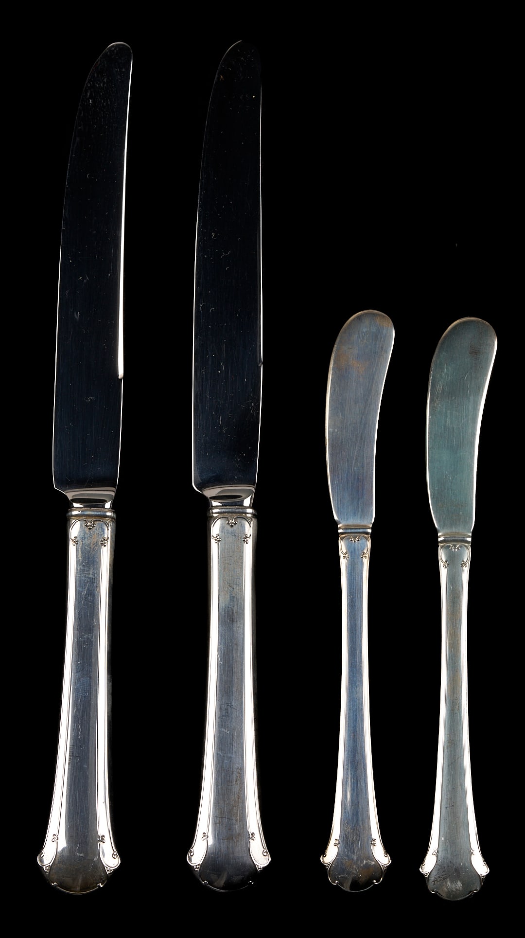 30 pcs Sterling: Nut Dishes, Bread Tray, Towle Chippendale Flatware - 5