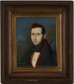 Portrait Miniature, poss. Creole, Nestor Corradi