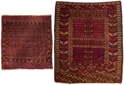 2 Antique Turken Rugs, Ensi Yomud & Youmud