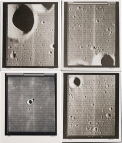 Four NASA Moon Survey Photos; Maestlin G Crater, 1966; Set 197