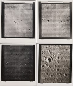 Four NASA Moon Survey Photos; 144M, 148M, 149M, 149H1
