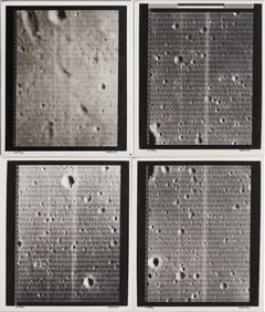 Four NASA Moon Survey Photos; 177H2, 198H1, 198H2, 198H3