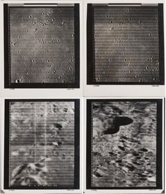 Four NASA Moon Survey Photos; 158M, 159M, 162H1, 162H2