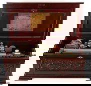 Swiss Jacot's Patent 10 Tune Music Box: Swiss Jacot's Patent 10 tune coin operated music box. Carved rosewood case with lower drawer. Interior fitted with hinged glass cover above steel comb and damper. Featuring Change / Repeat dial,&n