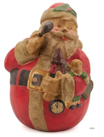 Large Papier Mache Santa Claus, After Thomas Nast