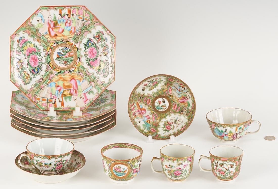 13 Chinese Rose Medallion Porcelain Pieces (1 of 20)