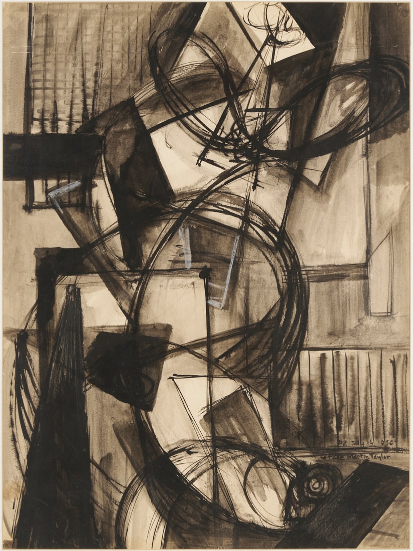 Grace Martin Taylor Abstract W/C Painting (1 of 9)