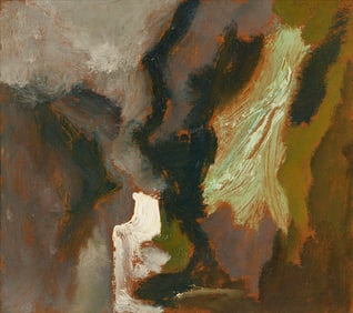 Sterling Strauser O/B Framed Abstract Painting