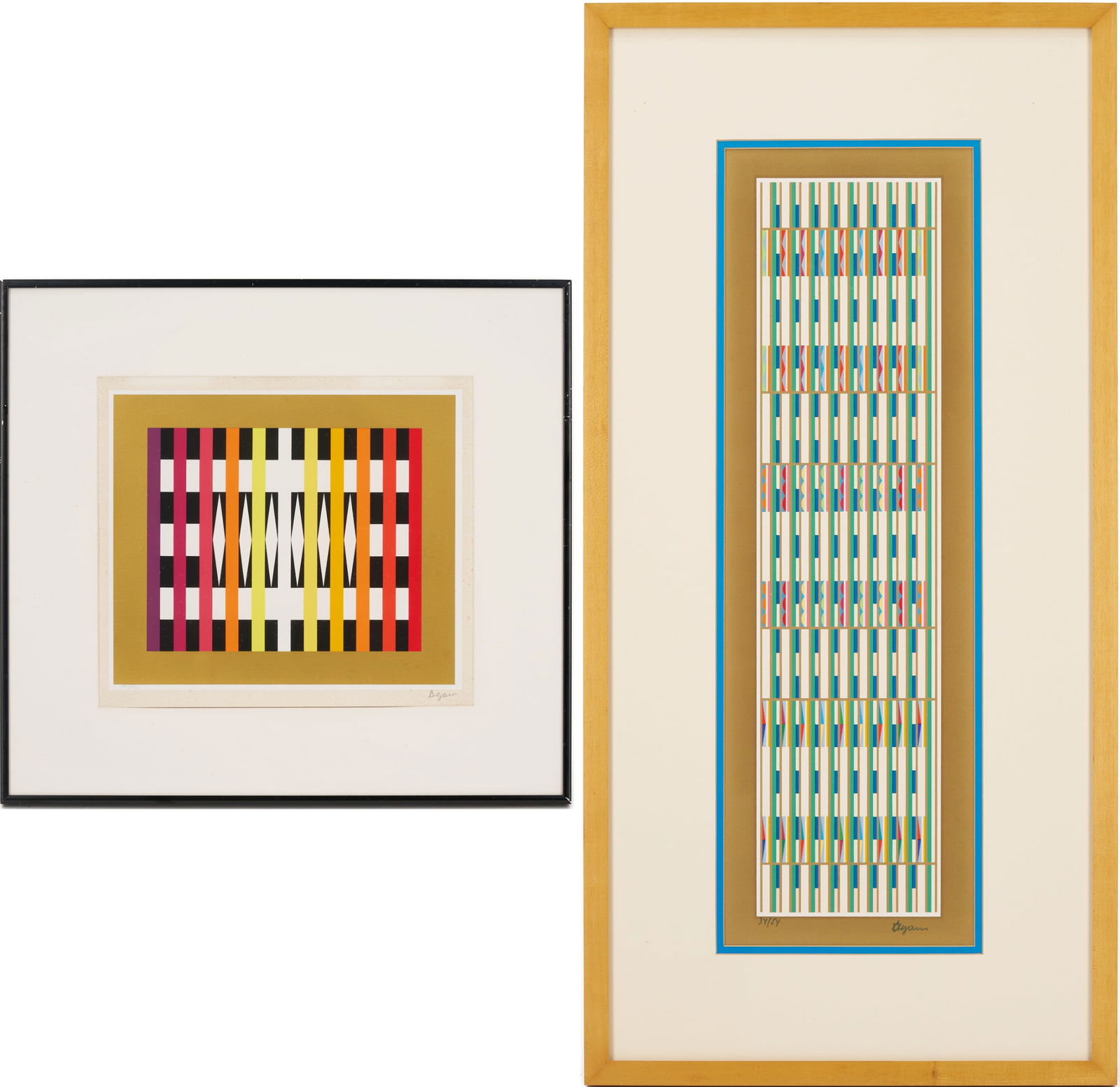 2 Yaacov Agam Signed Serigraphs (1 of 17)