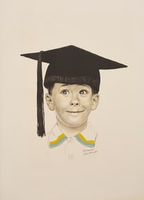 Norman Rockwell Signed Lithograph, Big Day