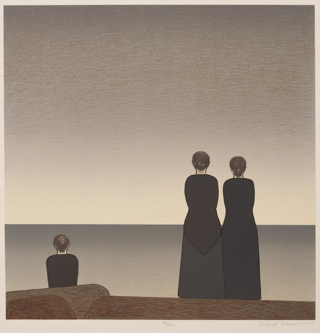 Will Barnet Lithograph, Peter Grimes from the Metropolitan Opera Fine Art II Portfolio (1 of 13)