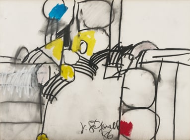 Joseph J. Steffanelli Mixed Media Abstract Composition