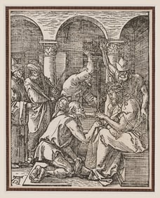 Albrecht Durer Woodcut, Christ Crowned w/ Thorns from The Small Passion