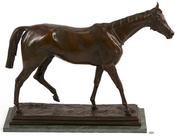 After Isidore Bonheur Large Bronze Horse Sculpture