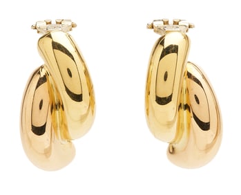 Nicolis Cola 18K Gold Clip-back Earrings